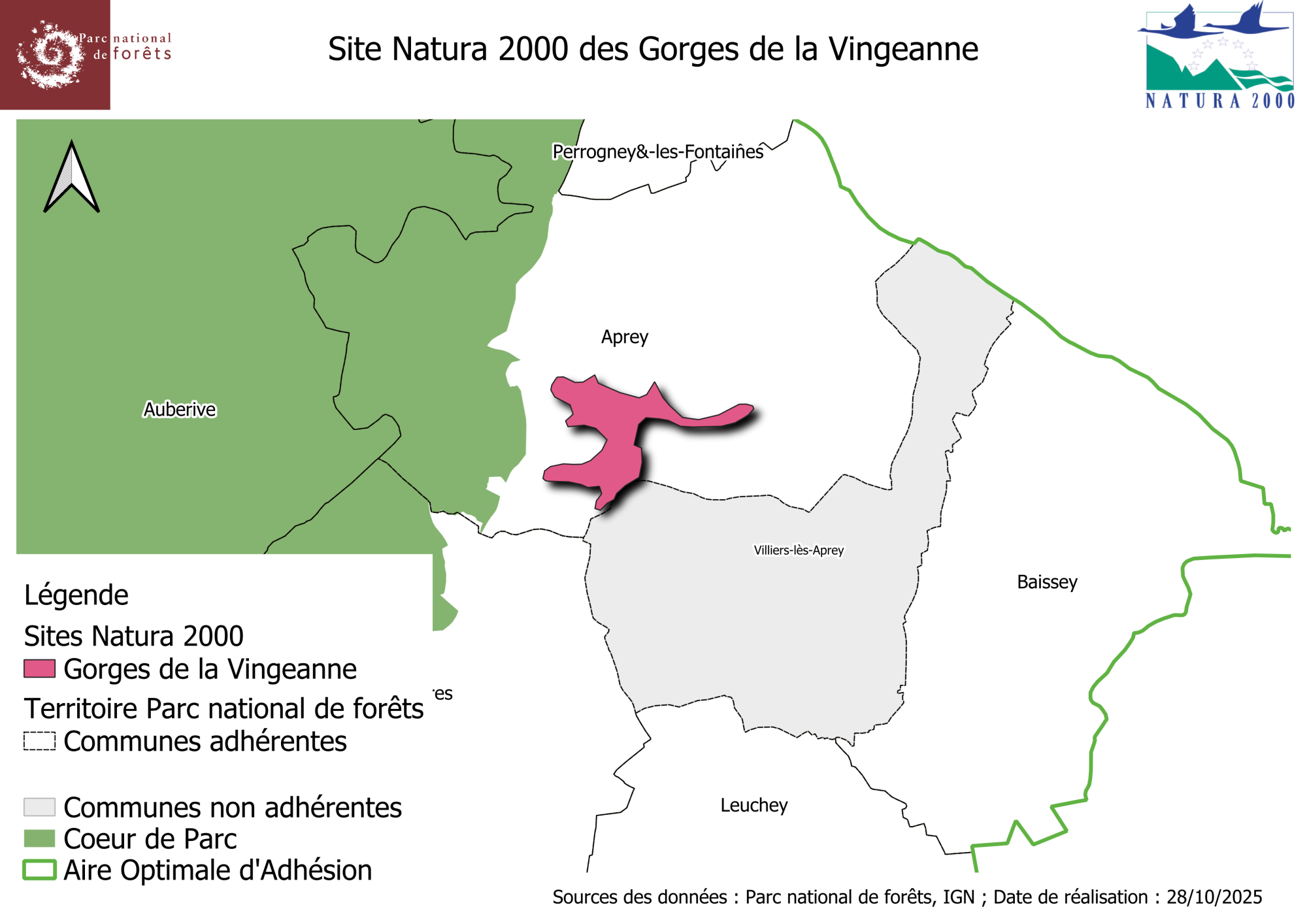 carte gorges vingeanne